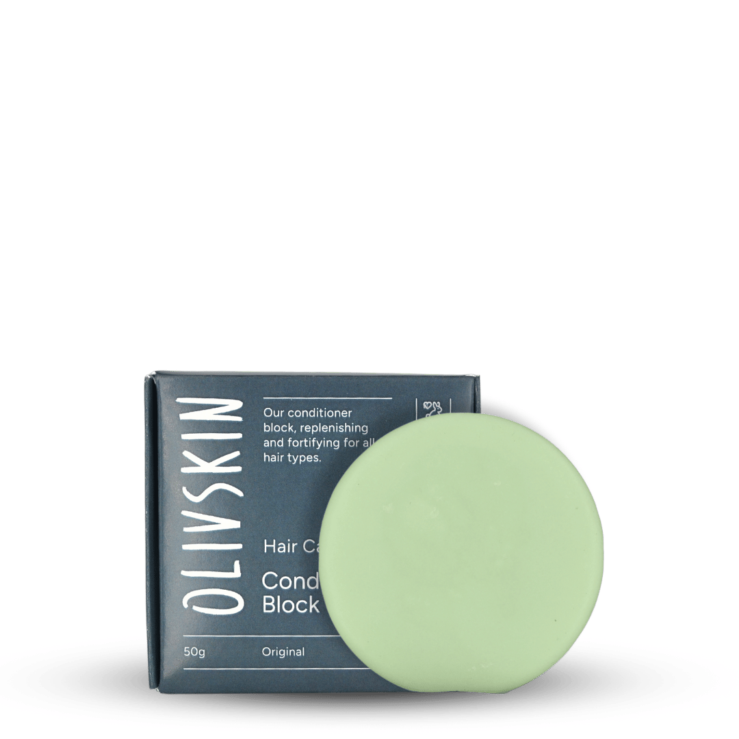Olivskin Conditioner Block with plastic-free packaging