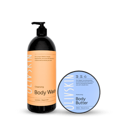 Olivskin Dry Skin Rescue Kit with Body Wash and Body Butter for dry skin
