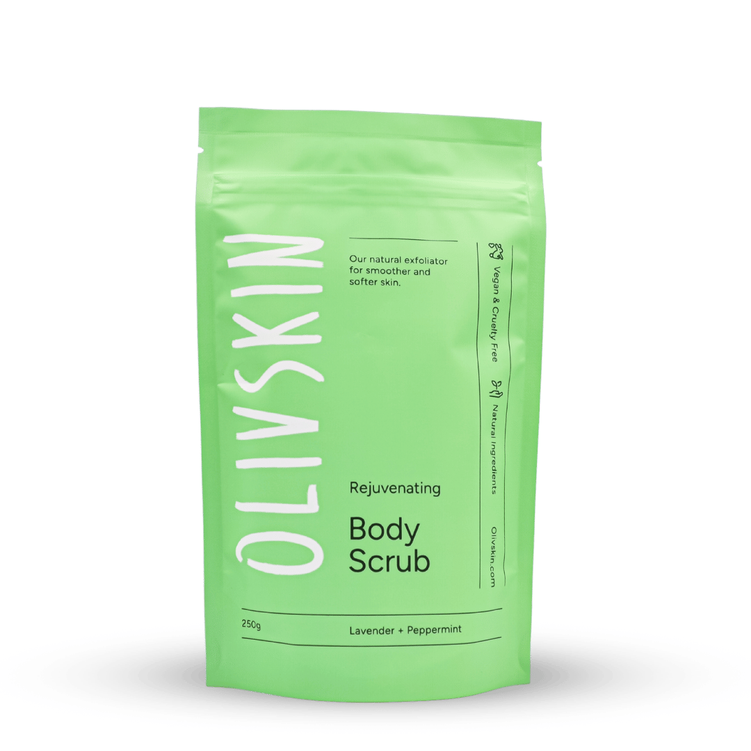 Olivskin Lavender and Peppermint Body Scrub for smooth, exfoliated skin
