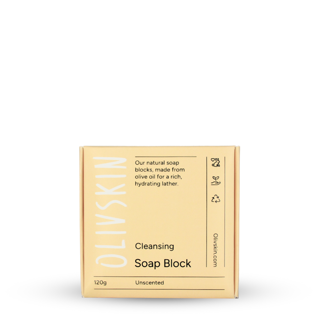 Olivskin Unscented Soap Block 120g for face and body
